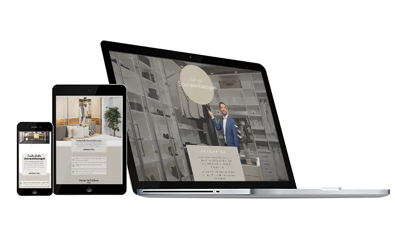 Referenz: Landingage für Booklet: Stauraumzauberer.at