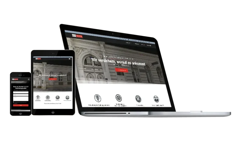 Referenz: Business Website, die Aktiv & GOP Versicherungsmakler, von Socialline