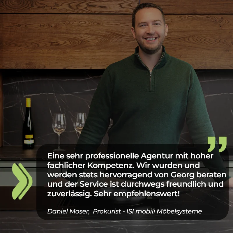 Bewertung von ISI Mobili zu Werbeagentur Wien- Socialline