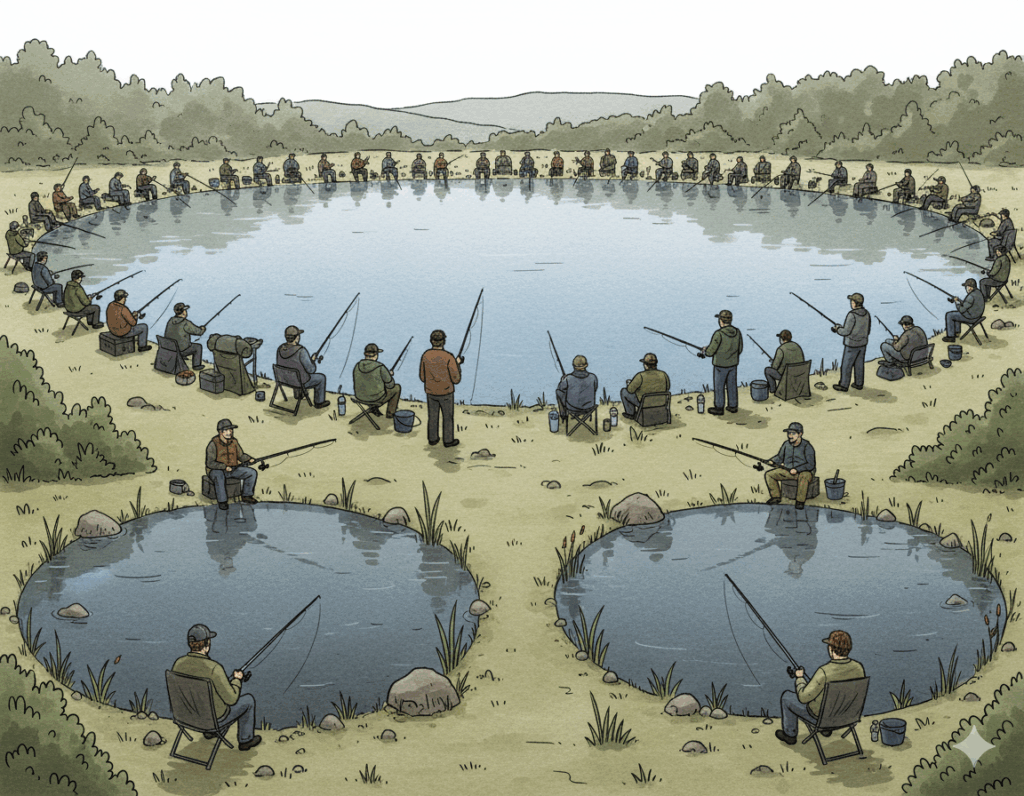 Als Handwerker mehr Anfragen über die Website gewinnen funktioniert am besten, wenn man NICHT auf Branchensuchbegriffe optimiert, sondern sich von der Masse entfernt und gezielt ansetzt.

Wenn alle nur den großen Keywords nachjagen, bleiben die lukrativen Jagdründe sogut wie unerschlossen. Dabei sind es vor allem die kleinen - nicht viel genutzten Teiche, wo die richtig guten und wertigen "Fische" zu finden sind. 